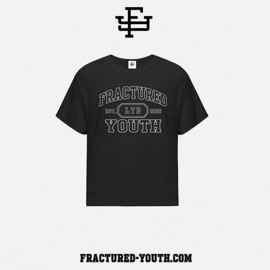 Established Oversized Black Tee