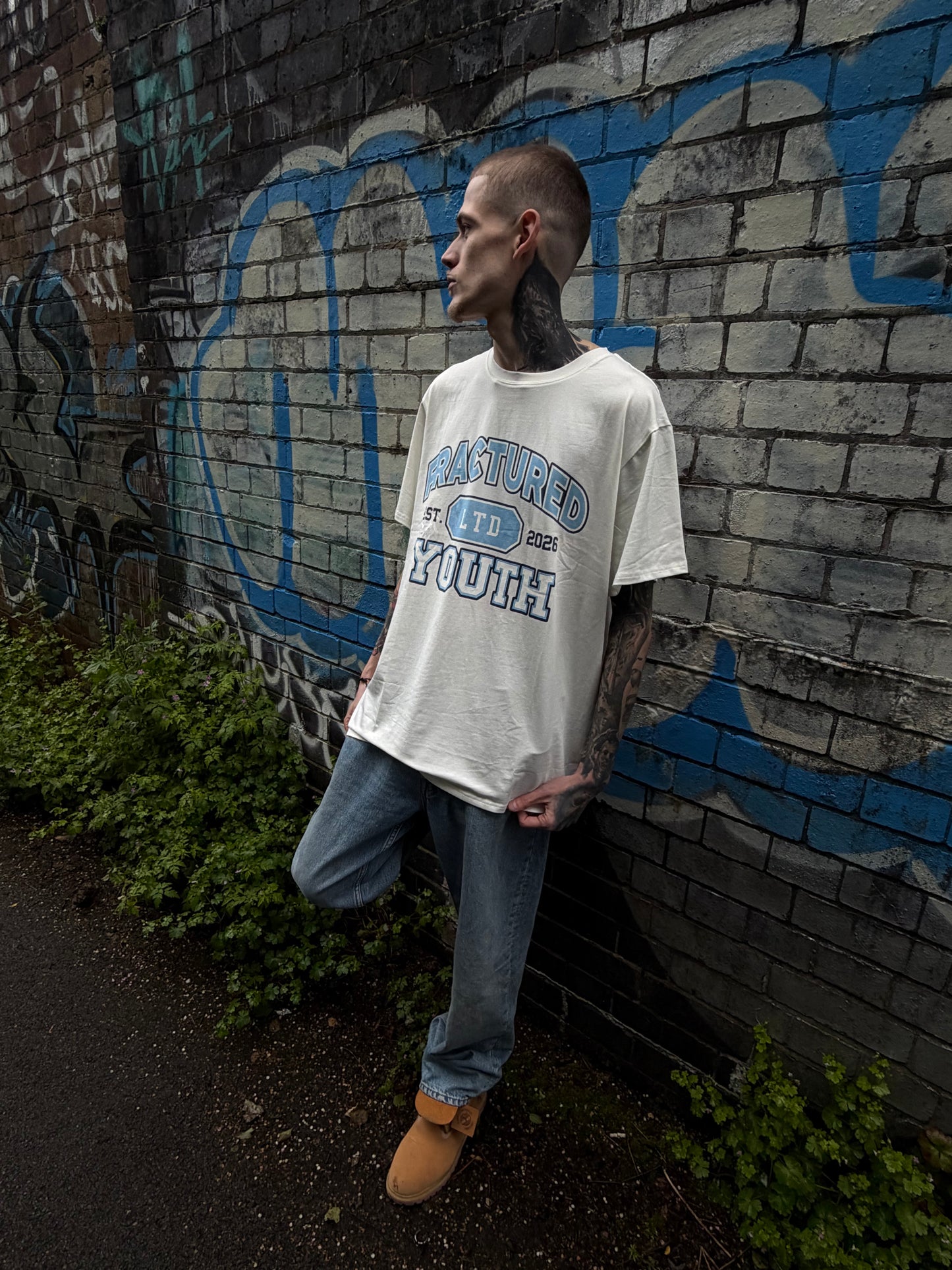 Established Oversized White Tee